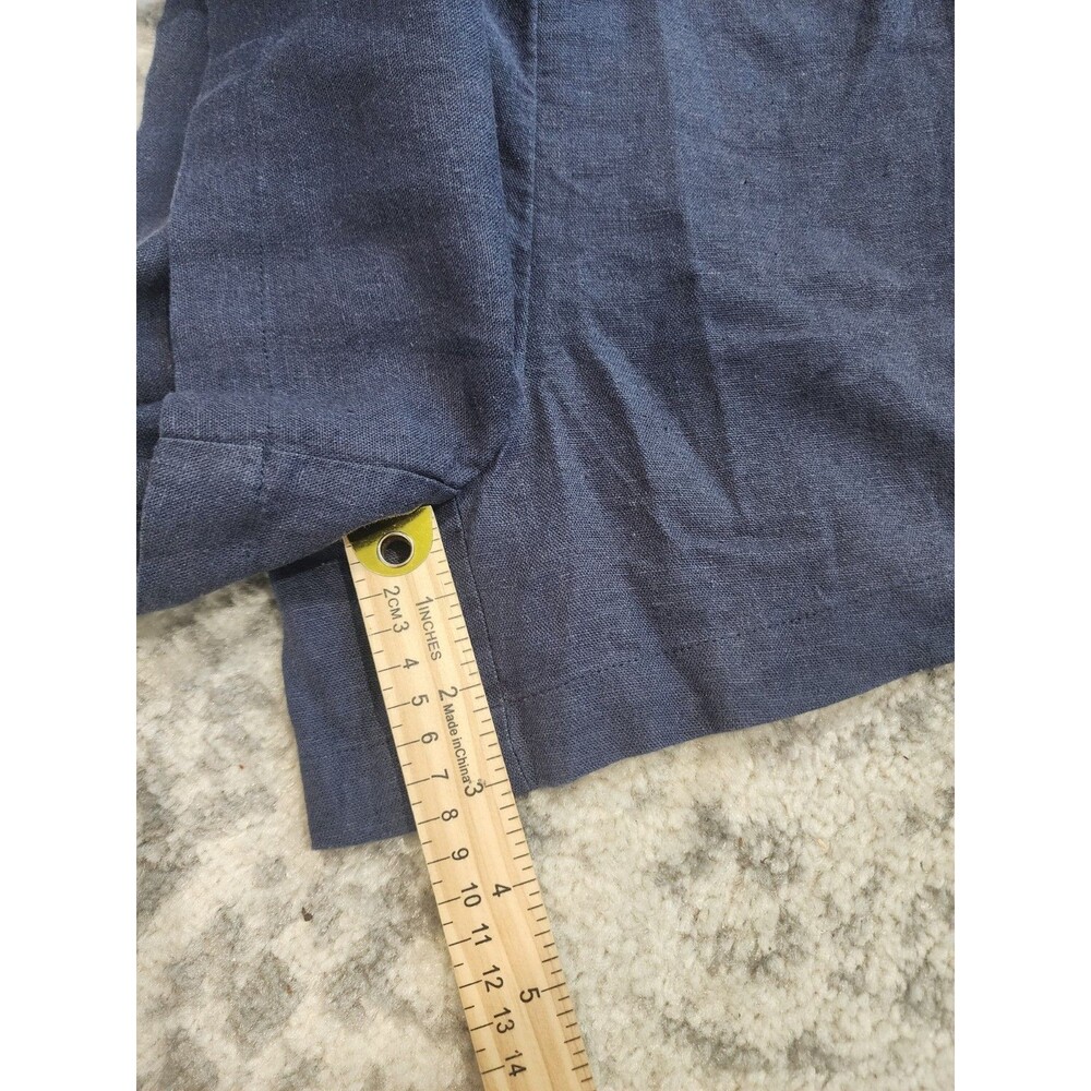 NEW Lauren Conrad Women’s High Rise Shorts Size XS NAVY BLUE Lined Scalloped - Picture 3 of 7